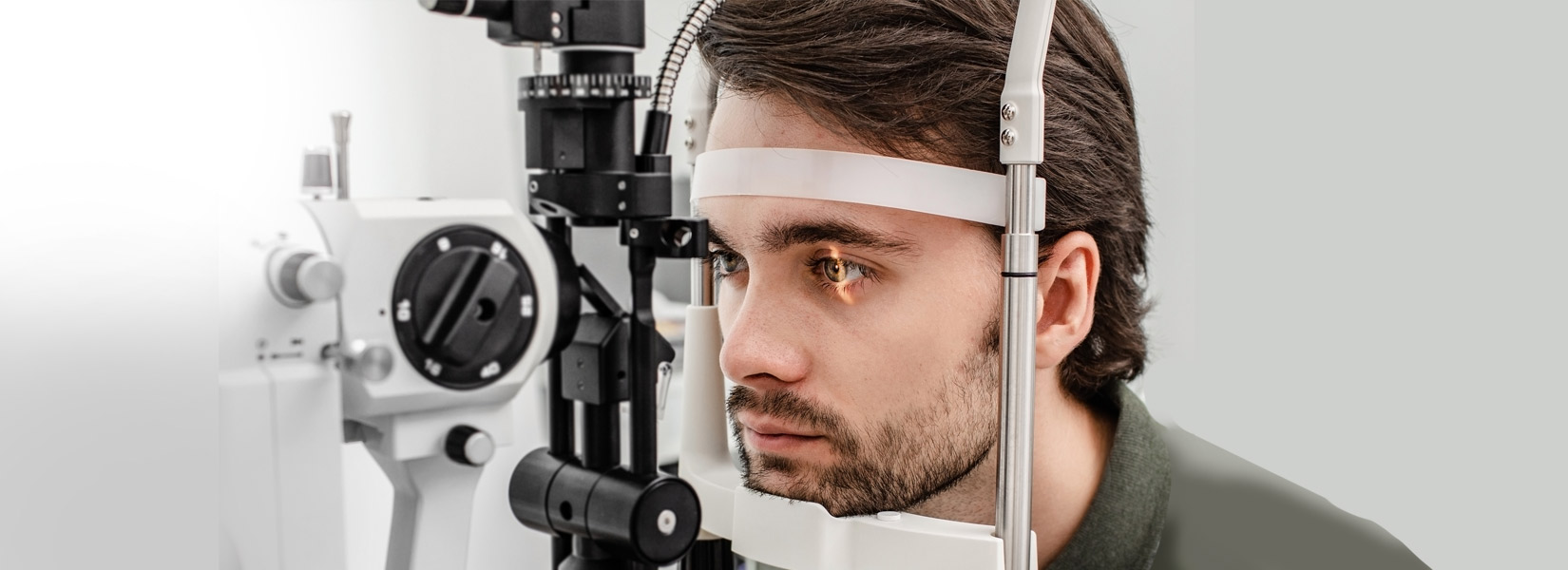 young man during eye exam in Regent Square